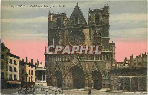 Cartes postales Lyon cathedrale saint jean