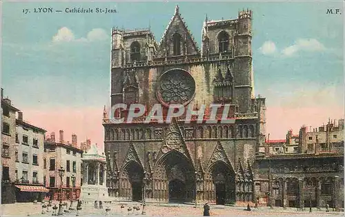 Cartes postales Lyon cathedrale st jean