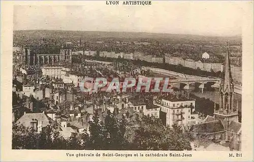 Ansichtskarte AK Lyon artistique vue generale de saint georges e la cathedrale saint jean