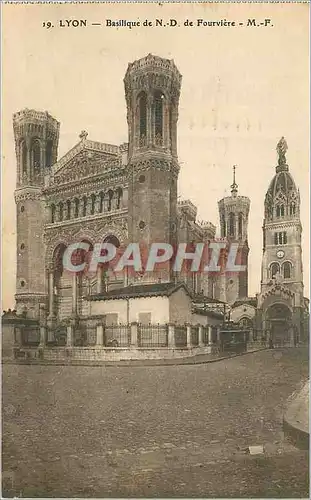 Cartes postales Lyon basilique de N D de fourviere