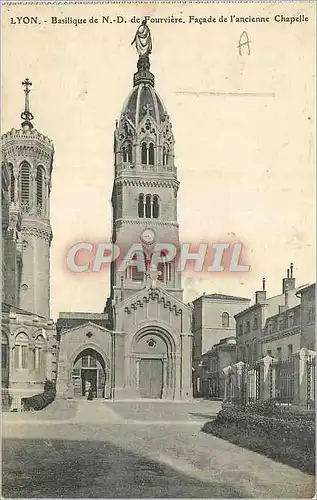 Ansichtskarte AK Lyon basilique de N D de fourviere facade de l'ancienne chapelle