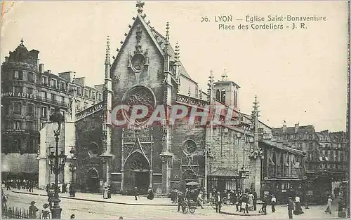 Cartes postales Lyon eglise saint bonaventure place des cordeliers