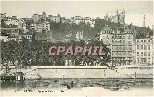 Cartes postales Lyon quai de saone