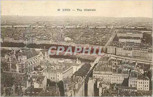 Cartes postales Lyon vue generale