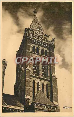 Cartes postales Le Treport eu meres a 163 km de Paris eglise de mers veres le ciel et face au vent