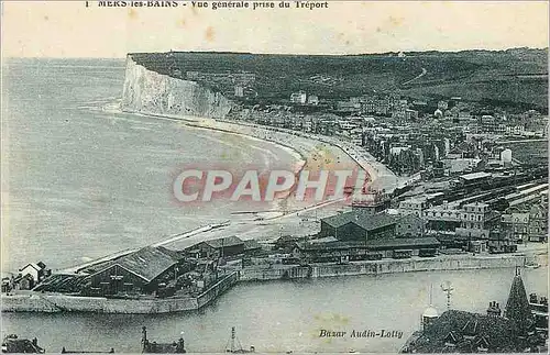 Cartes postales Mers vue generale prise de treport