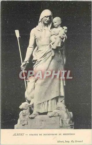Cartes postales Albert (Somme) statue de N D de brebieres