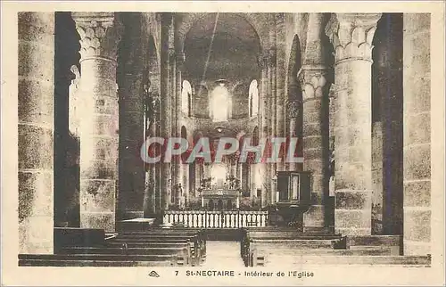 Cartes postales St Nectaire interieur de l'eglise