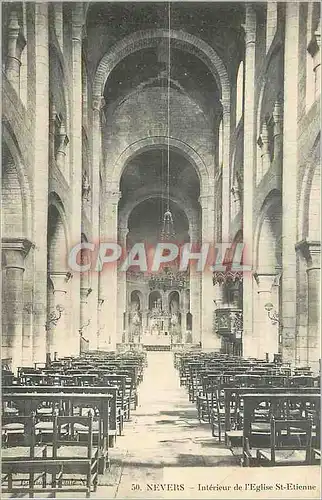 Ansichtskarte AK Nevers interieur de l'eglise St Etienne