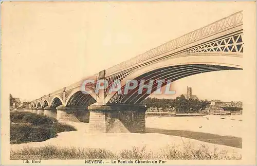 Cartes postales Nevers le pont du chemin de fer