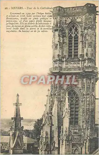 Cartes postales Nevers tour de la cathedrale