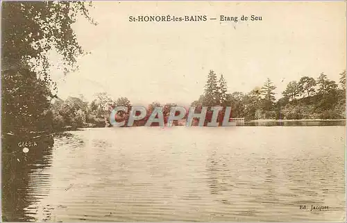 Cartes postales St Honore les bains etang de seu