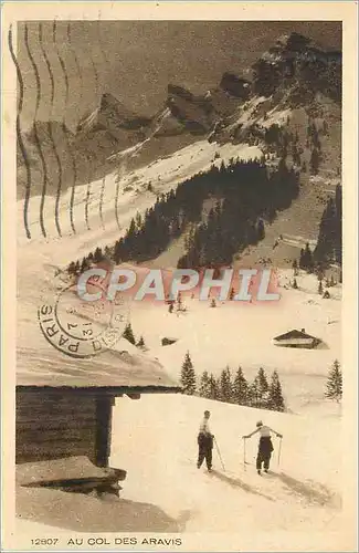 Cartes postales au col des Aravis Ski