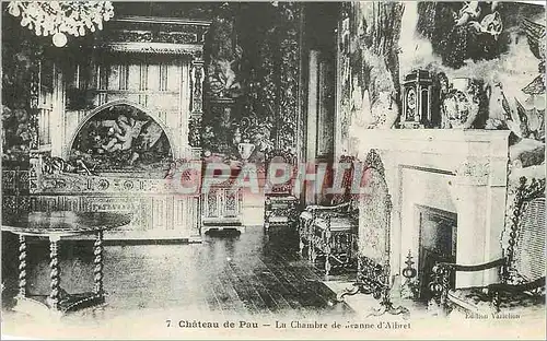 Ansichtskarte AK Chateau de pau la chambre d'Albret