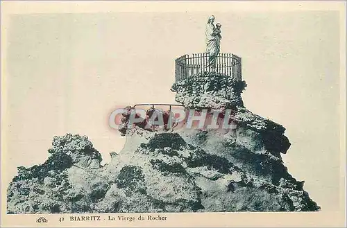 Cartes postales Biarritz La Vierge du Rocher