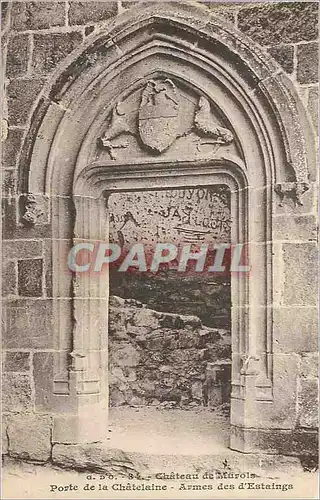 Cartes postales Chateau de Muvols Porte de la Chatelaine Armes des d'Estaings