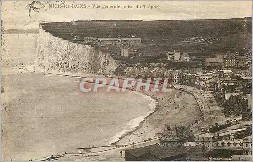 Cartes postales Mers-les-Bains Vue generale prise du Treport