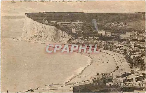 Cartes postales Mers-les-Bains Vue generale prise du Treport