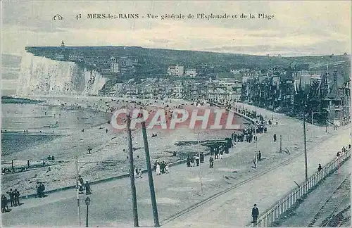 Ansichtskarte AK Mers-les-Bains Vue generale de l'Esplanade et de la Plage