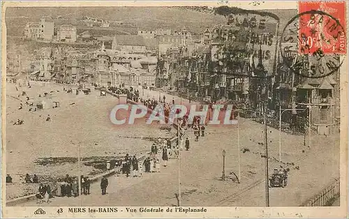 Cartes postales Mers-les-Bains Vue generale de l'Esplanade