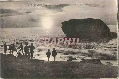 Cartes postales Biarritz (Cote Basque) Coucher du Soleil