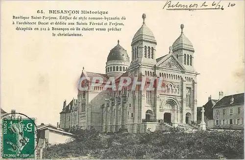 Ansichtskarte AK Besancon Historique Basilique Saint-Ferjeux