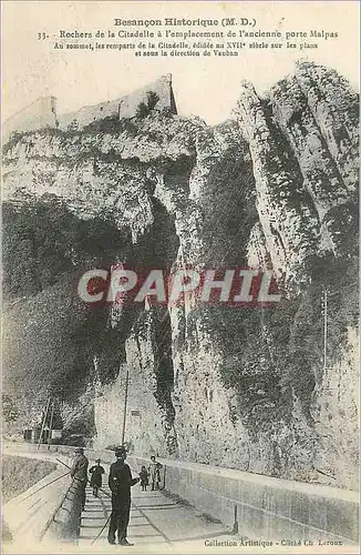 Ansichtskarte AK Besancon Historique Rochers de la Citadelle