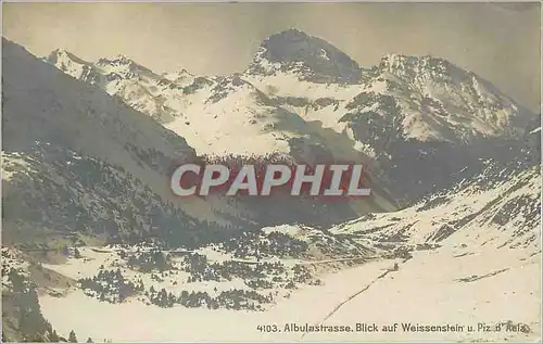 Cartes postales Albulastrasse Blick auf Weissenstein Piz d'Aela