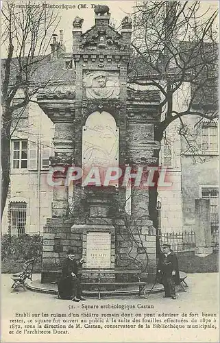 Cartes postales Besancon Historique (M D) Square archeologique Castan