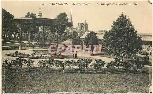 Cartes postales Guingamp Jardin Public