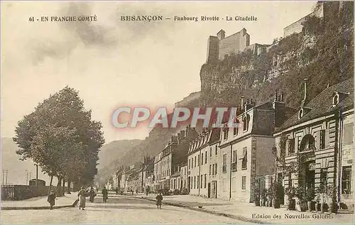Cartes postales Besancon Faubourg Rivotte La Citadelle