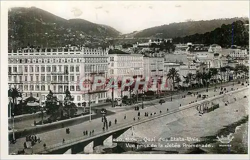 Ansichtskarte AK Nice Quai des Etats-Unis Vue prise de la Jetee Promenade