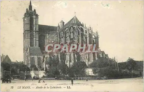 Cartes postales Le Mans Abside de la Cathedrale