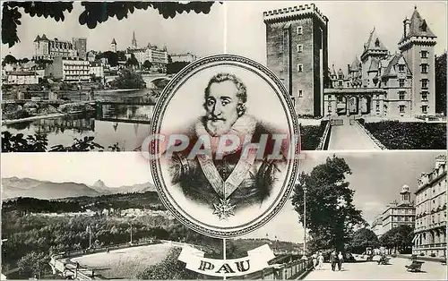 Cartes postales moderne Pau Chateau et Gave Henri IV