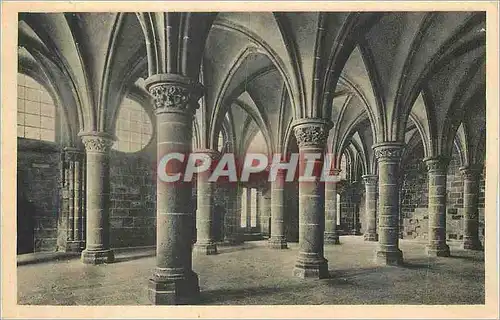 Cartes postales Abbaye du Mont St-Michel Salle des Chevaliers