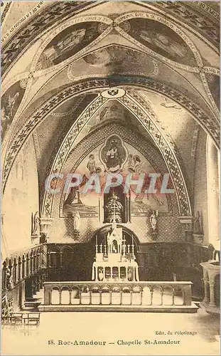 Cartes postales Roc Amadour Chapelle St Amadour