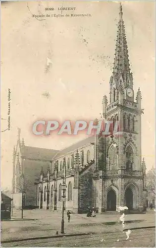 Cartes postales Lorient Facade de l'Eglise de Karentrach