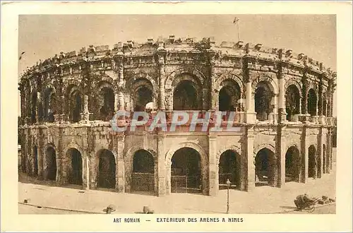 Cartes postales Art Romain Exterieur des Arenes a Nimes