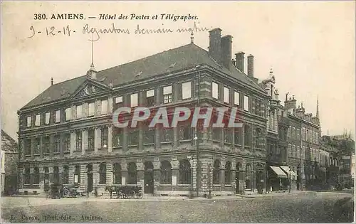 Cartes postales Amiens Hotel des Postes et Telegraphes