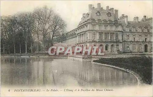 Cartes postales Fontainebleau Le Palais L'Etang et le Pavillon du Musee Chinois