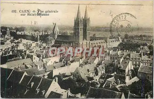 Cartes postales Caen Vue generale sur Saint-Etienne