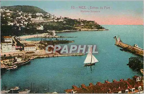 Cartes postales Nice Entree du Port Bateau