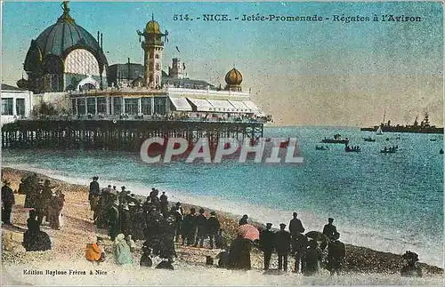 Cartes postales Nice Jetee-Promenade Regates a l'Aviron