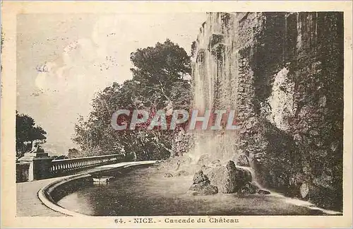 Cartes postales Nice Cascade du Chateau