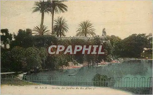 Cartes postales Nice Grotte des Jardin du Roi Albert 1er