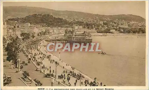 Cartes postales Nice La Promenade des Anglais et le Mont Boron