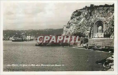 Cartes postales Nice Le Quai du Midi et le Monument aux Morts