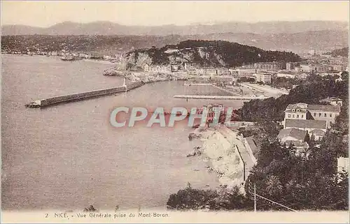 Cartes postales Nice Vue generale prise de Mont-Boron