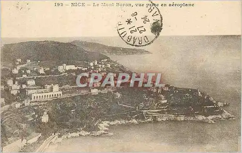 Cartes postales Nice Le Mont Boron vue prise en aeroplane