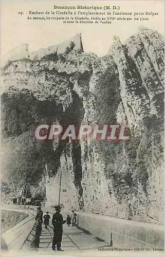 Cartes postales Besancon (M D) Rochers de la Citadelle